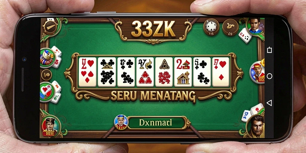 Screenshot gameplay 33ZK yang menampilkan keseruan bermain Domino.