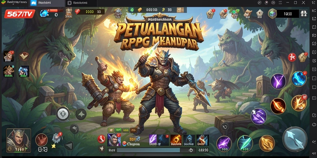 Tampilan gameplay RPG yang mengasyikkan di 567TV.