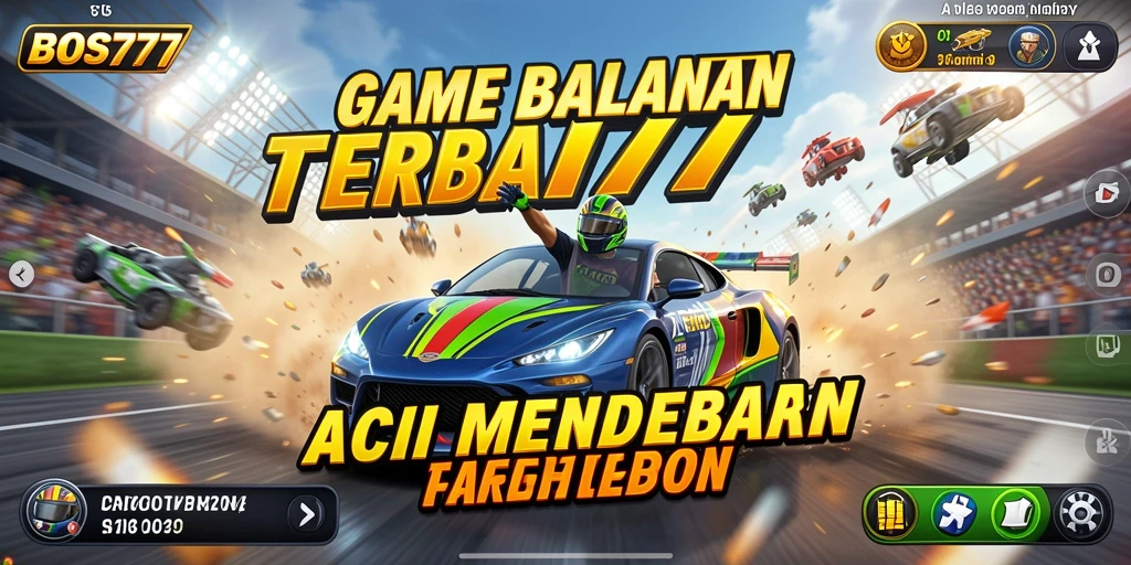 Gameplay menegangkan saat balapan di jalur yang cepat dan berliku.