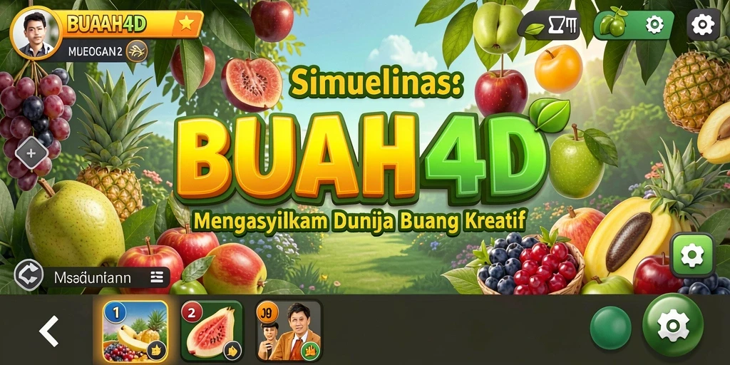 Gameplay menarik BUAH4D dengan kebun buah yang penuh warna.