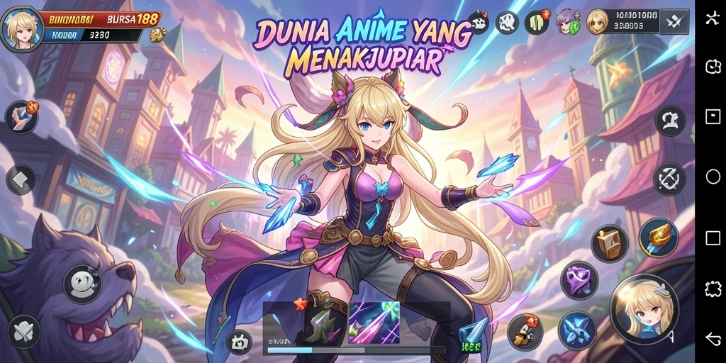 Screenshot BURSA188 menampilkan aksi seru dalam dunia Anime.