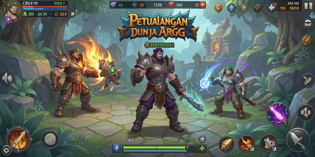 Tampilan gameplay seru dengan pertempuran intens di CRS99.