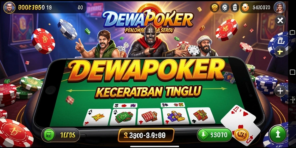 Screenshot gameplay DEWAPOKER yang menunjukkan akselerasi balap yang mendebarkan.