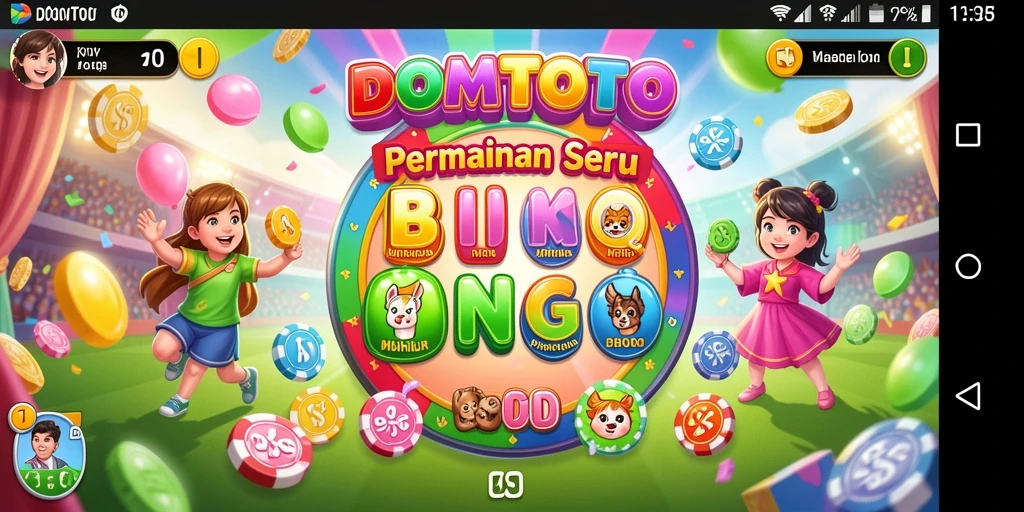 Tangkapan layar utama DOMTOTO menampilkan gameplay Bingo yang seru dan interaktif.