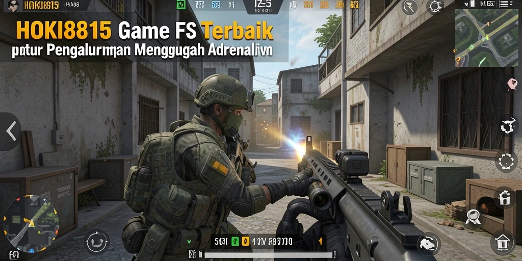 Screenshot gameplay HOKI8815 menampilkan aksi tembak-menembak yang mendebarkan.