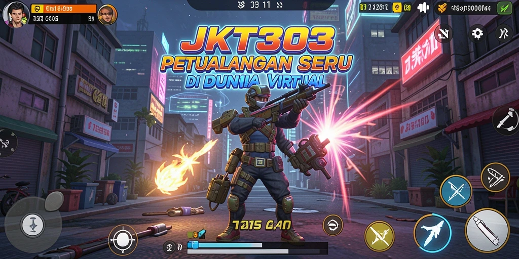 Tampilan gameplay seru di dunia petualangan JKT303.