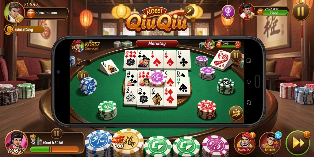Tampilan gameplay QiuQiu yang menegangkan di KO857.