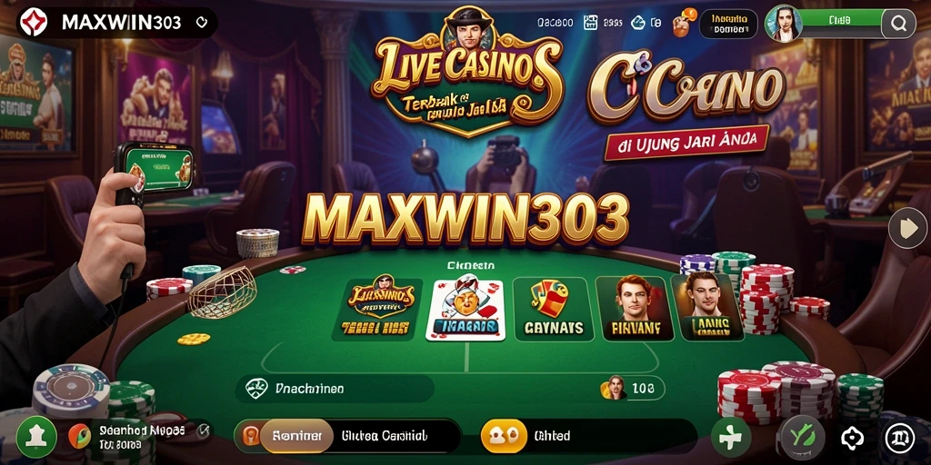 Tampilan gameplay Live Casino yang menarik dan interaktif dari MAXWIN303.