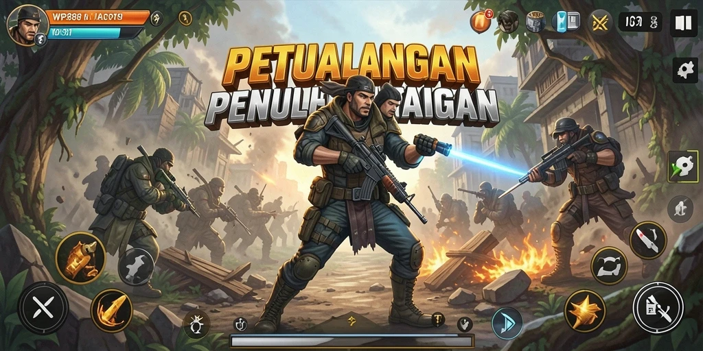 Tampilan gameplay yang seru dan mendebarkan dari WP888.