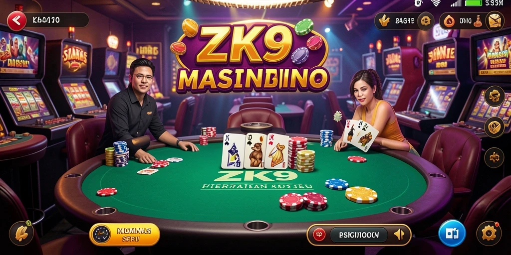 Gameplay ZK9 menampilkan permainan Kasino yang memukau dan interaktif.
